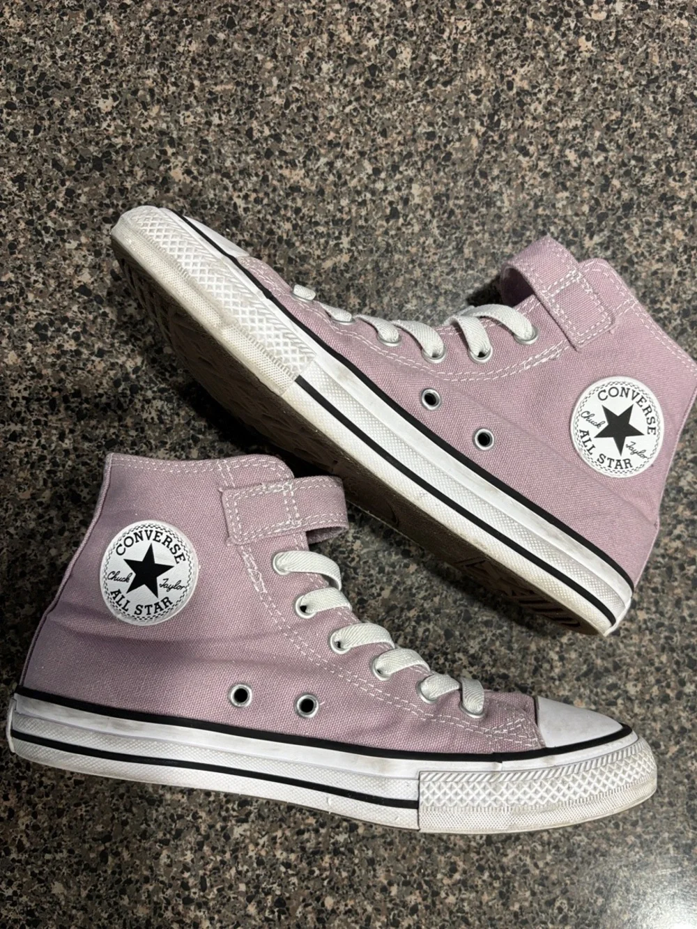 Converse Kids Lavender High Top Sneakers